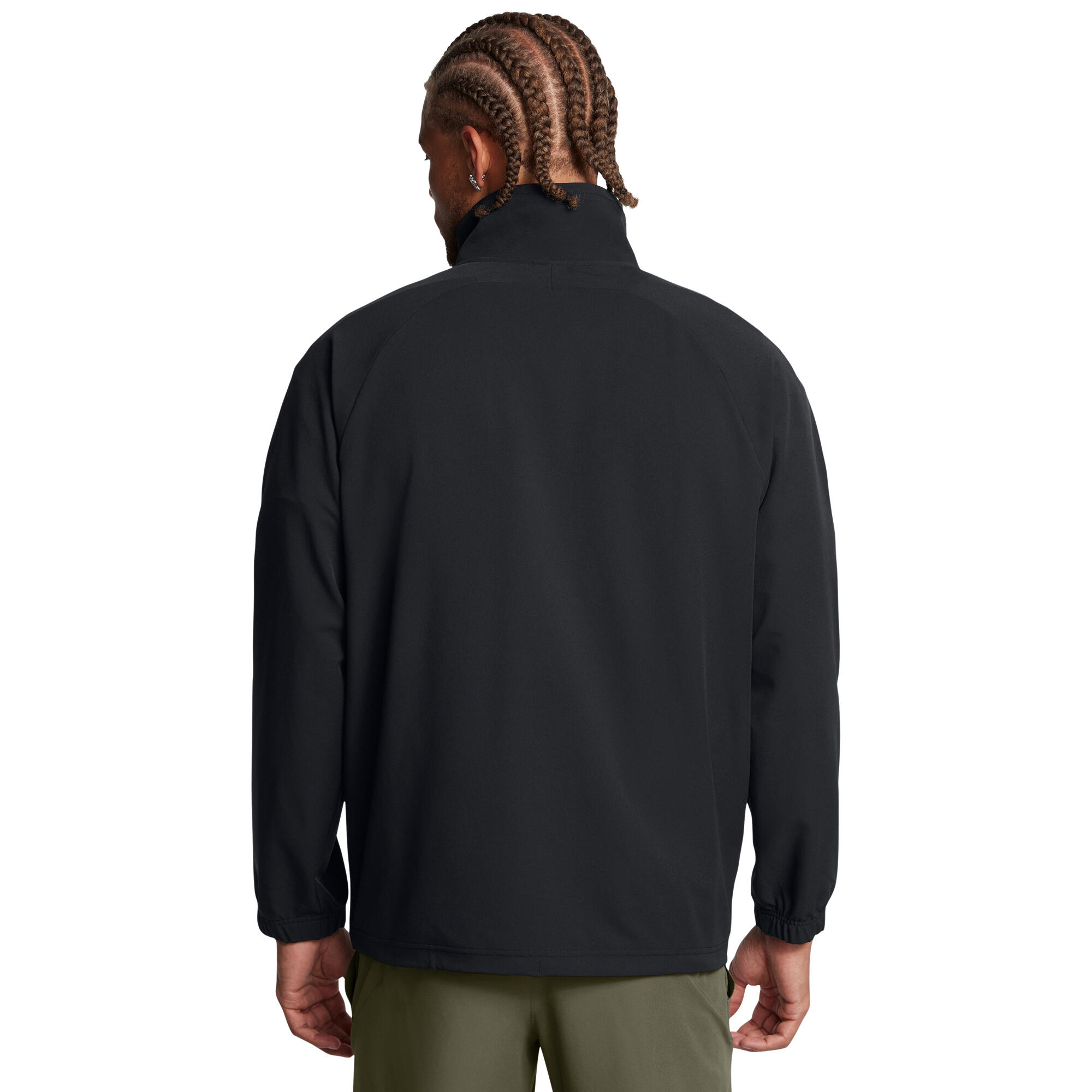 Chubasquero de Rendimiento Raglan para Hombre Negro 6/6