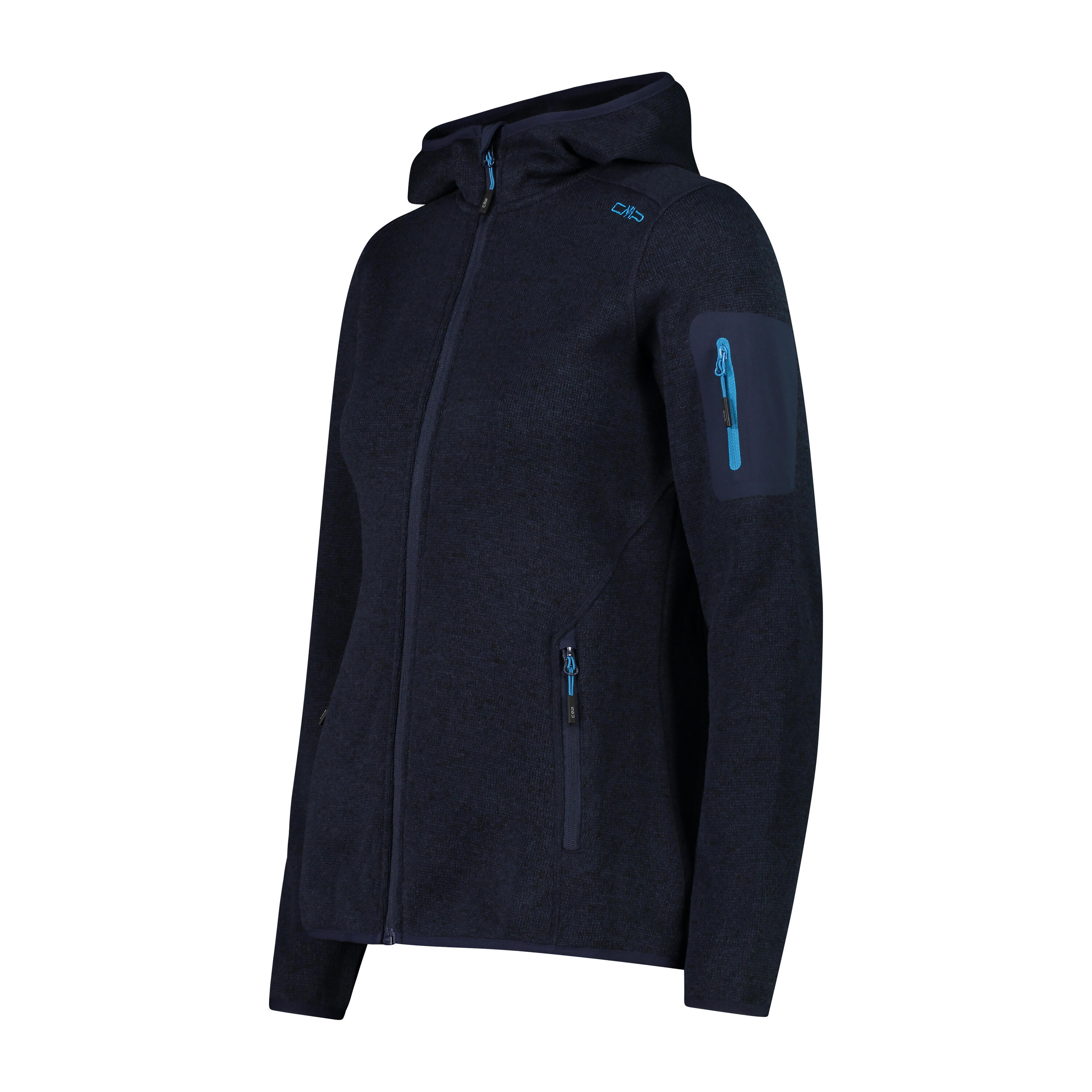 Sudadera gruesa con capucha de punto jaspeado para mujer CMP 3/3