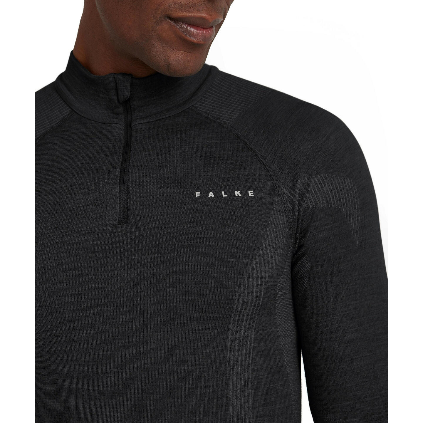 Falke Herren Langarmshirt Wool-Tech Longsleeve Zip Shirt m 33480 3/5