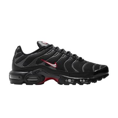 Nike Air Max Plus Black University Red Metallic Silver
