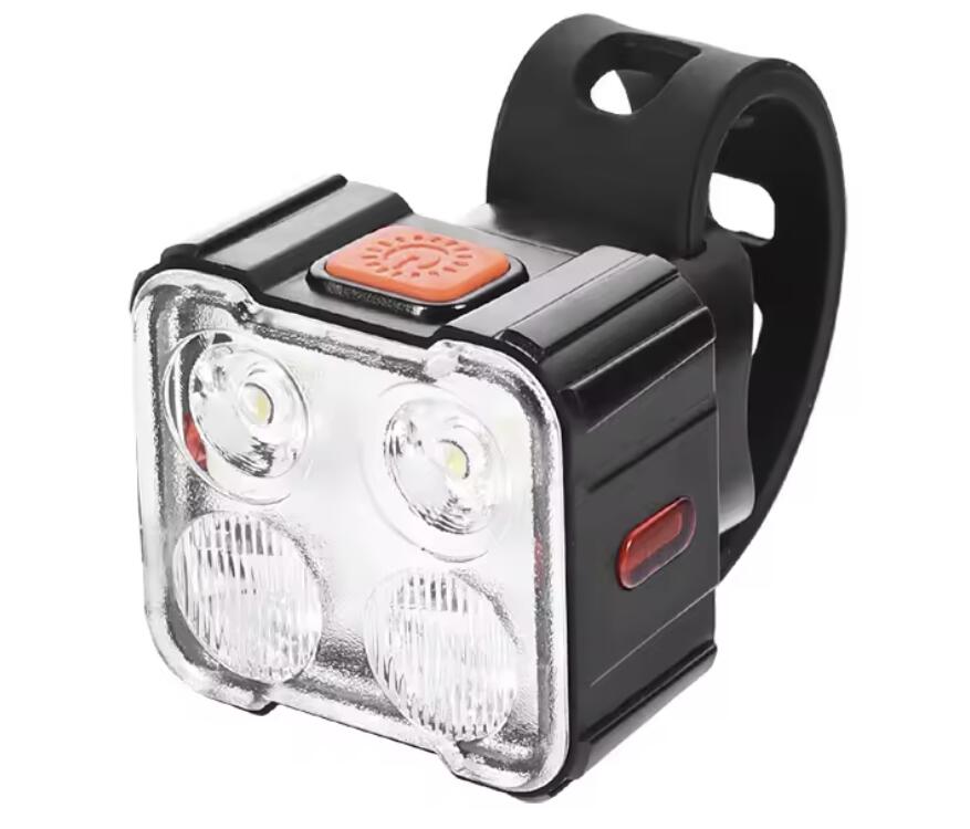 Juego de luces LED para bicicleta de 260 y 40 lúmenes recargables por USB 3/8