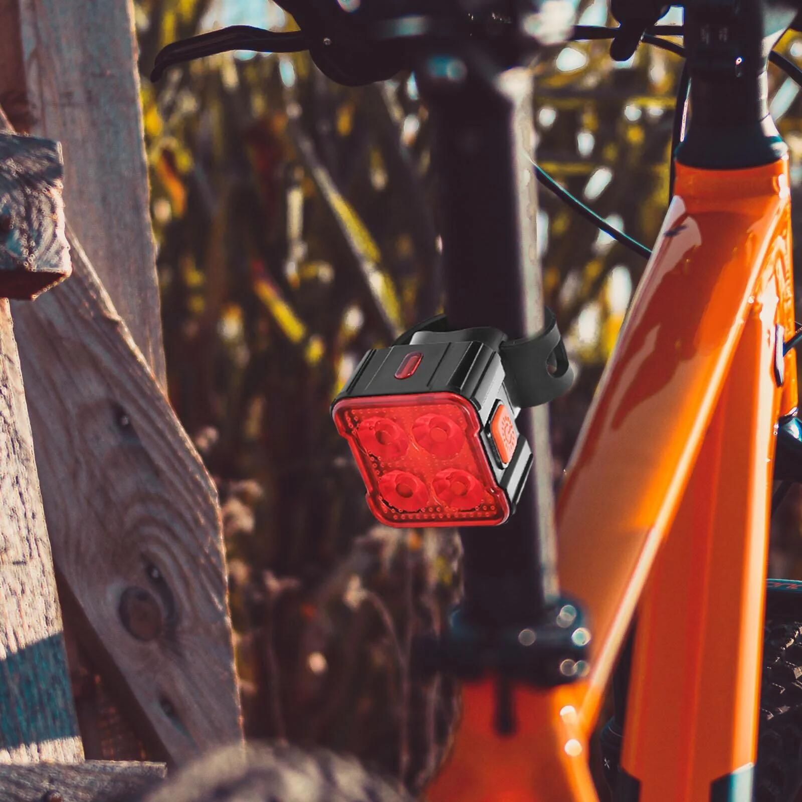 Juego de luces LED para bicicleta de 260 y 40 lúmenes recargables por USB 6/8