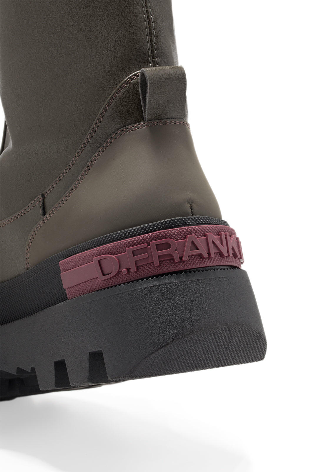 Botas de Mujer Corte Medio  All Track Zip Khaki 3/5