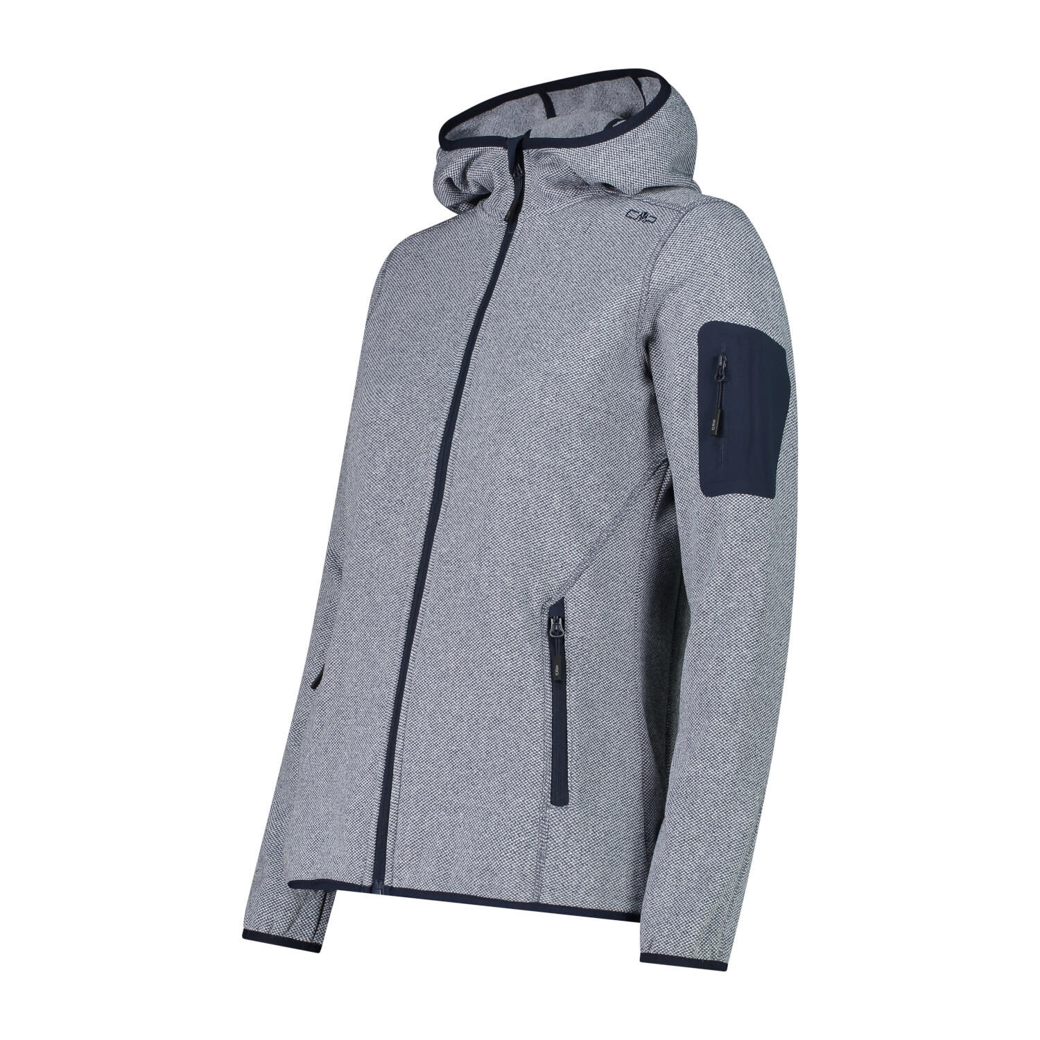 CMP Damen Jacke Knitted Melange Hoody 3H19826 3/3