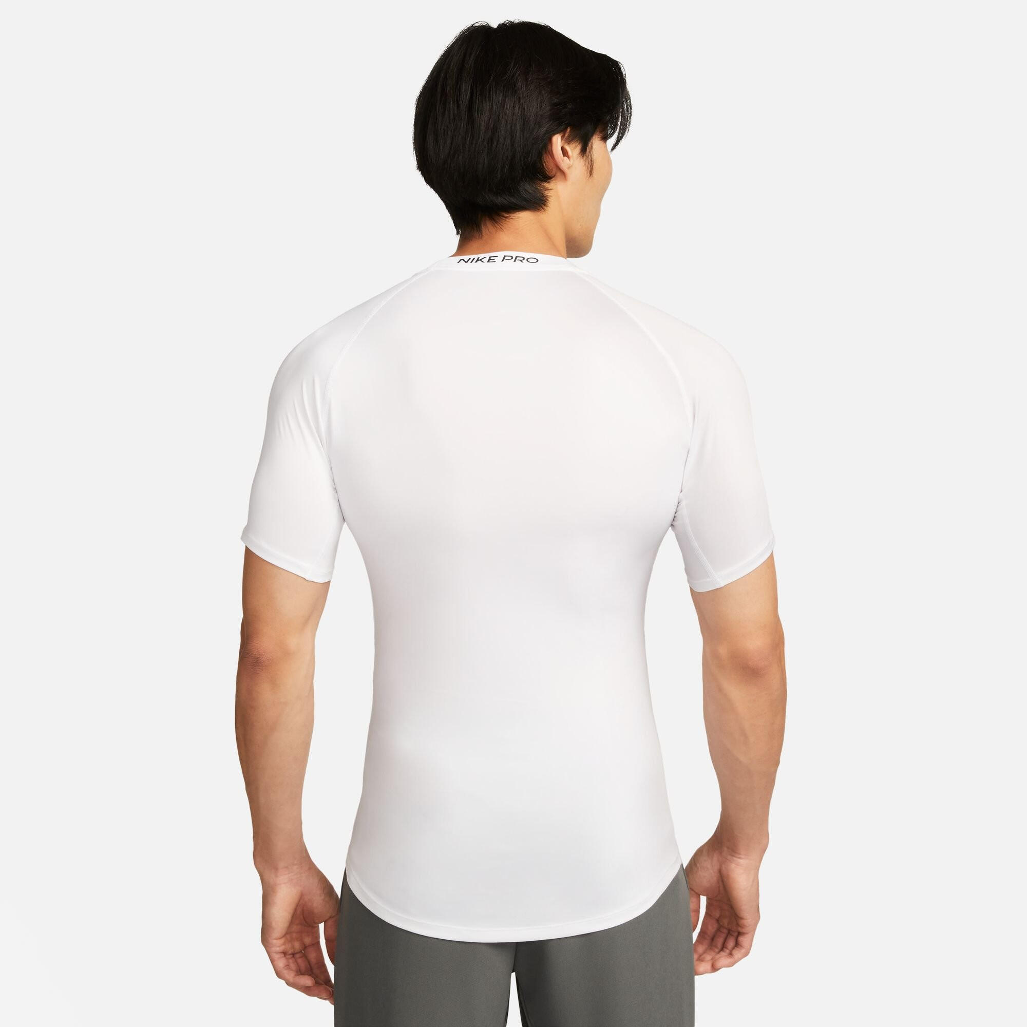 T-shirt uomo da palestra nike bianco 2/7