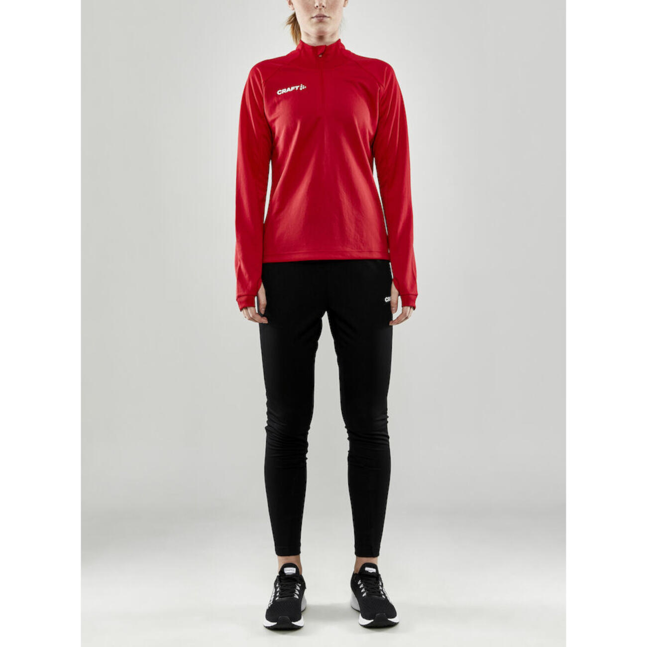 Craft Evolve Ziptop Dames - Rood, S 5/5