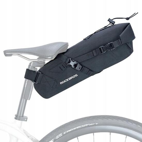 Torba podsiodłowa Rockbros 3 L wodoodporna odblask czarna
