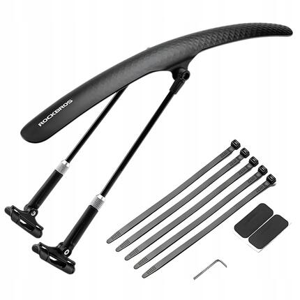 Błotnik rowerowy Rockbros uniwersalny czarny 28-32 cm z regulacją