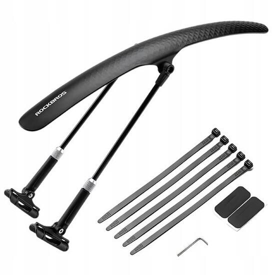 Błotnik rowerowy Rockbros uniwersalny czarny 28-32 cm z regulacją