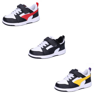 Sneaker Bambino Rebound v6 lo bco/blu 397420-21