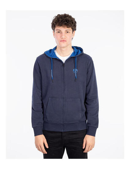 Felpa con cappuccio e zip intera NORTH SAILS con logo - Felpa