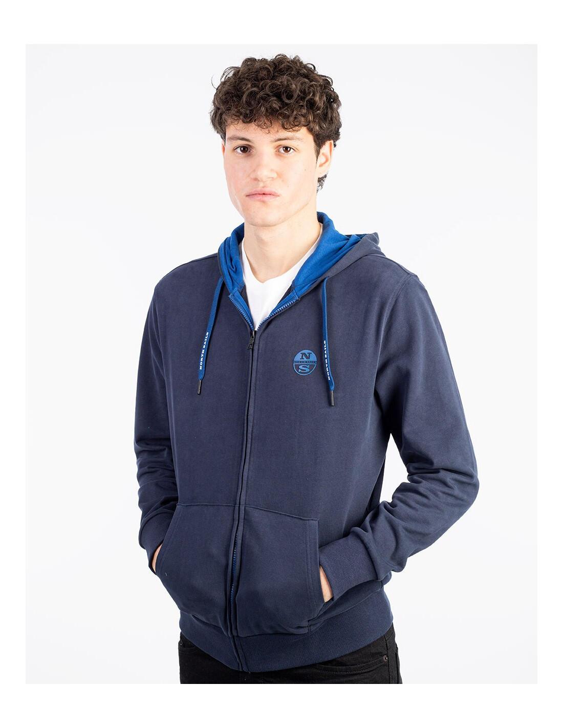 Moletom com capuz e zíper frontal North Sails com logo - Moletom 6/6