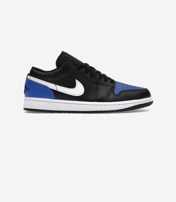 Jordan 1 low black royal toe