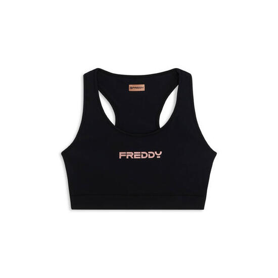 Top sportivo con retro vogatore elasticizzato