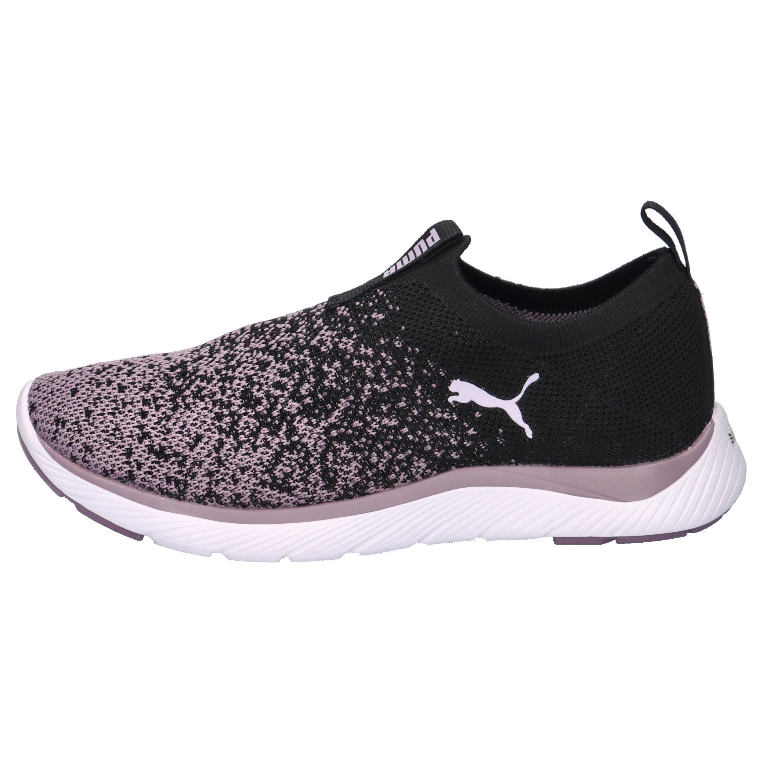 Puma Softride Premier Slip-On Strick-LaufschuheDamen 309834 14  Black Plum Jam 10/15