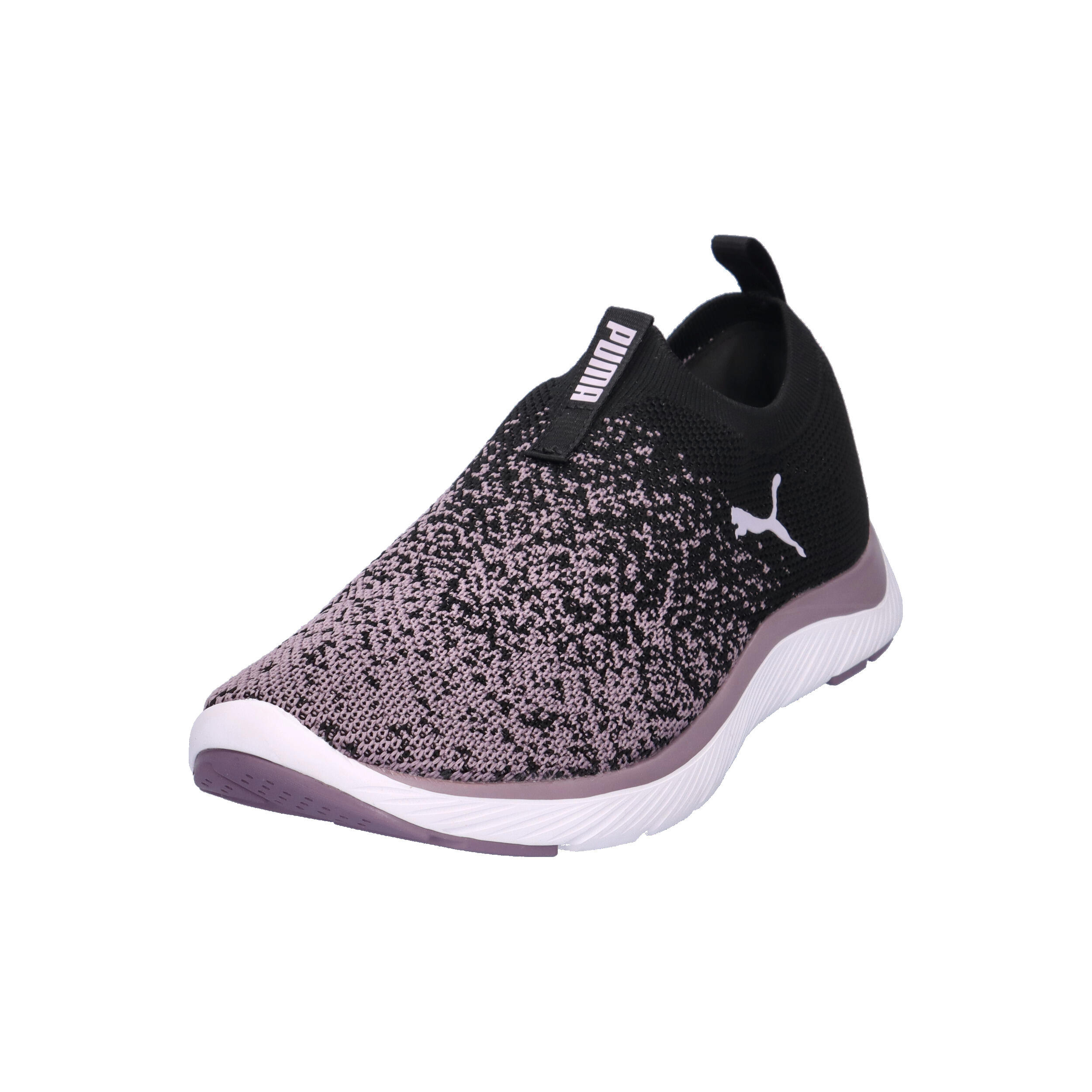 Puma Softride Premier Slip-On Strick-LaufschuheDamen 309834 14  Black Plum Jam 9/15