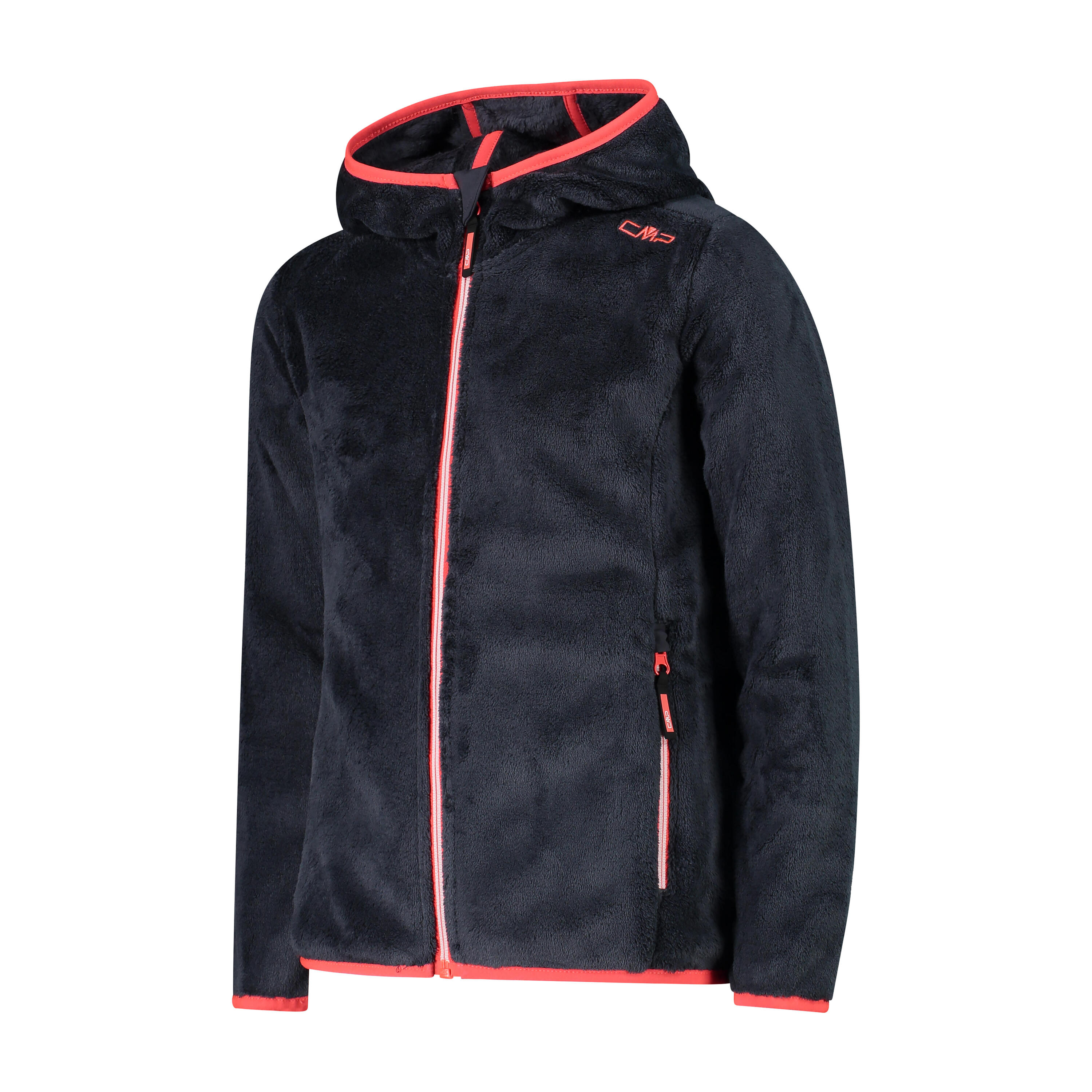 CMP Mädchen Fleecejacke Girl Jacket Fix Hood 38P1455 2/5