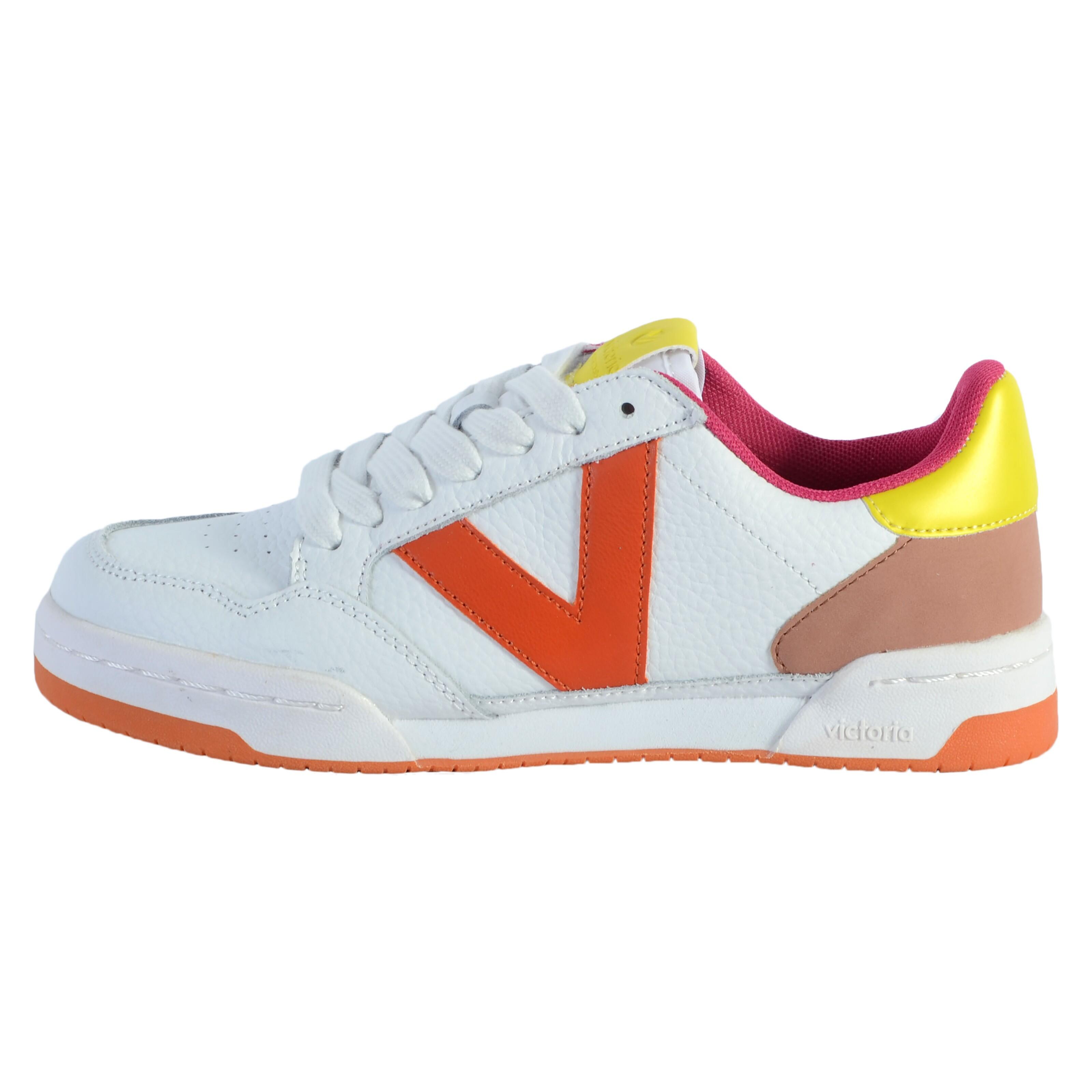 Victoria - Basket Cuir Victoria 113010 - Femme - Baskets - Orange - 36 - Decathlon