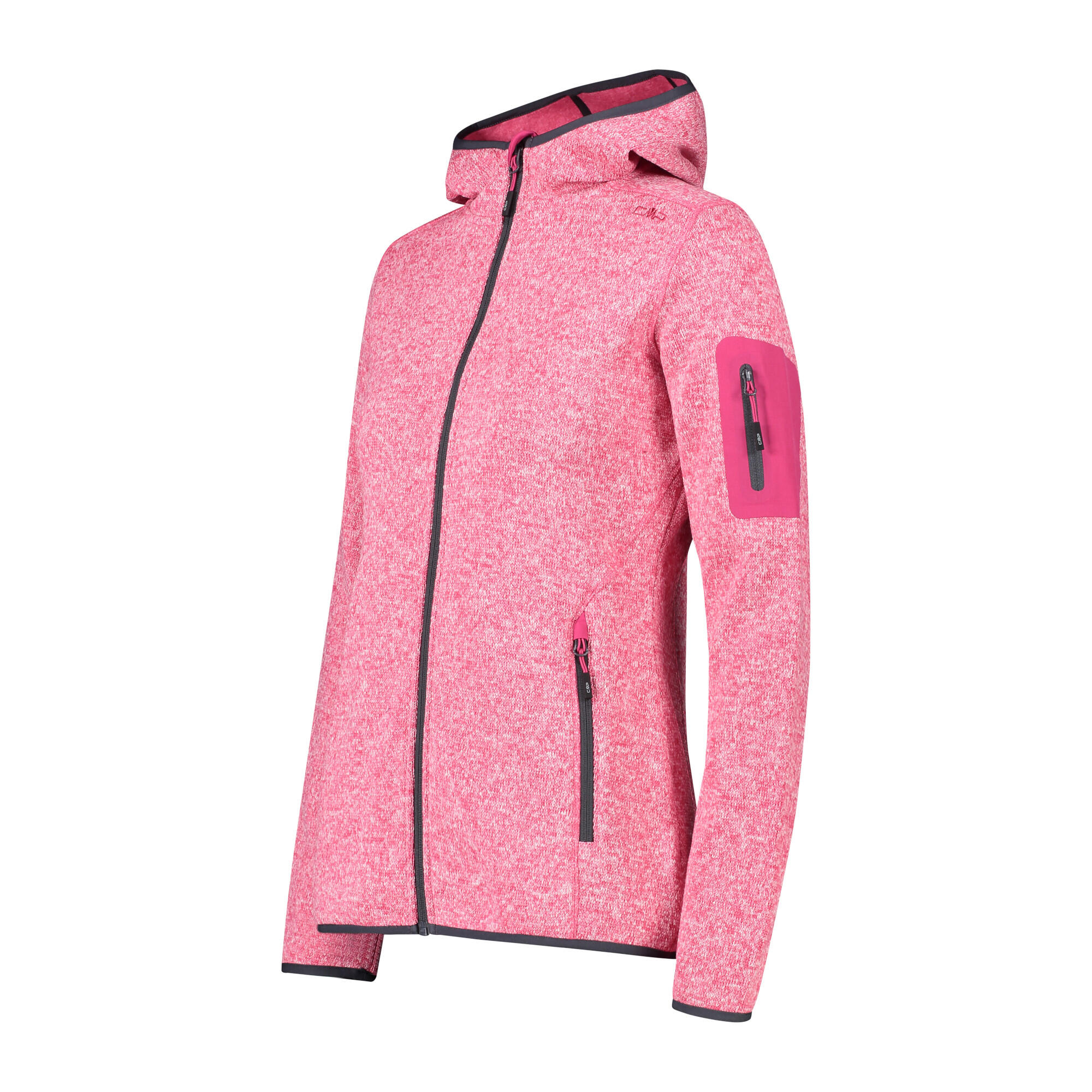 Grube Fleece z kapturem kobieta CMP Knit-Tech 3/3