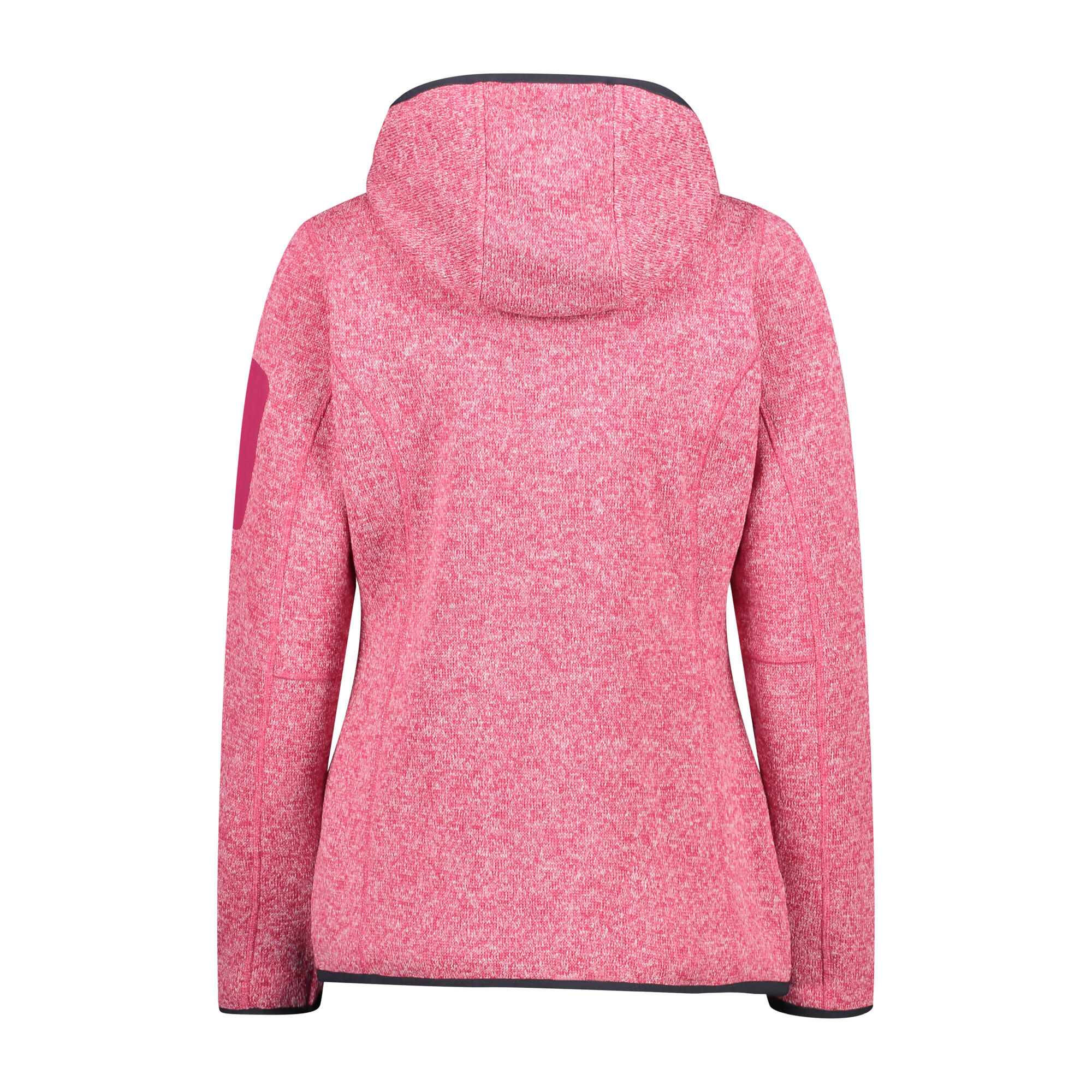 Felpa con cappuccio spesso in maglia mélange donna CMP Knit-Tech 4/5