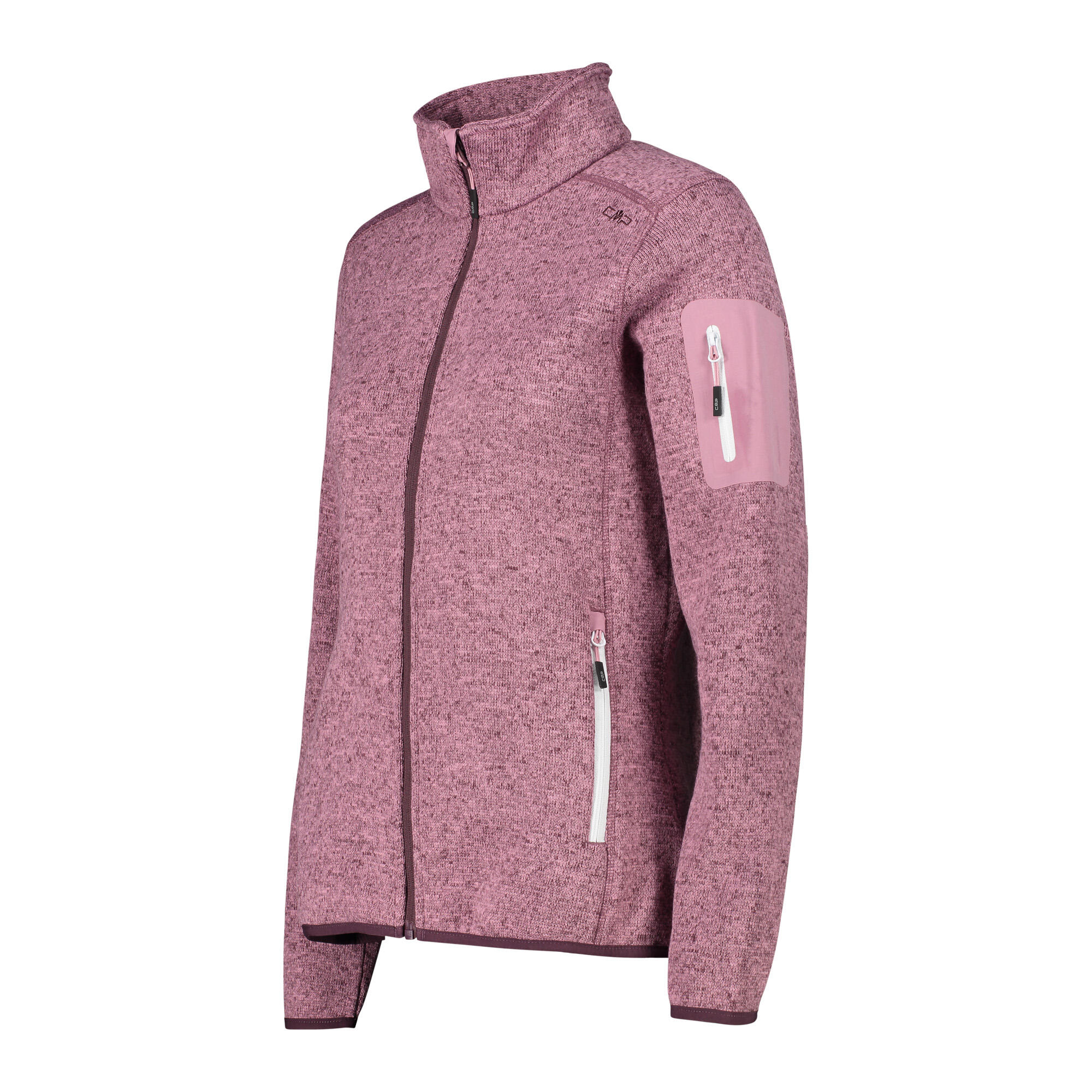 CMP Damen Jacke Knitted Melange Fleece Jacket 3H14746 3/3