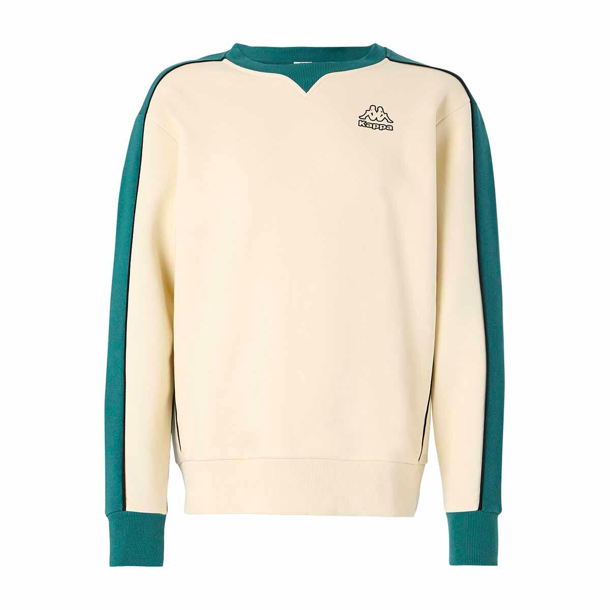 Sweatshirt manches longues homme Gilvio blanc, vert 1/4
