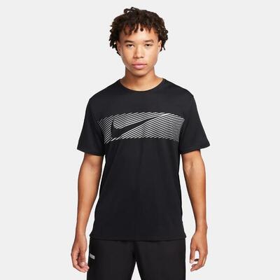 T-shirt volwassen nike miler flash zwart