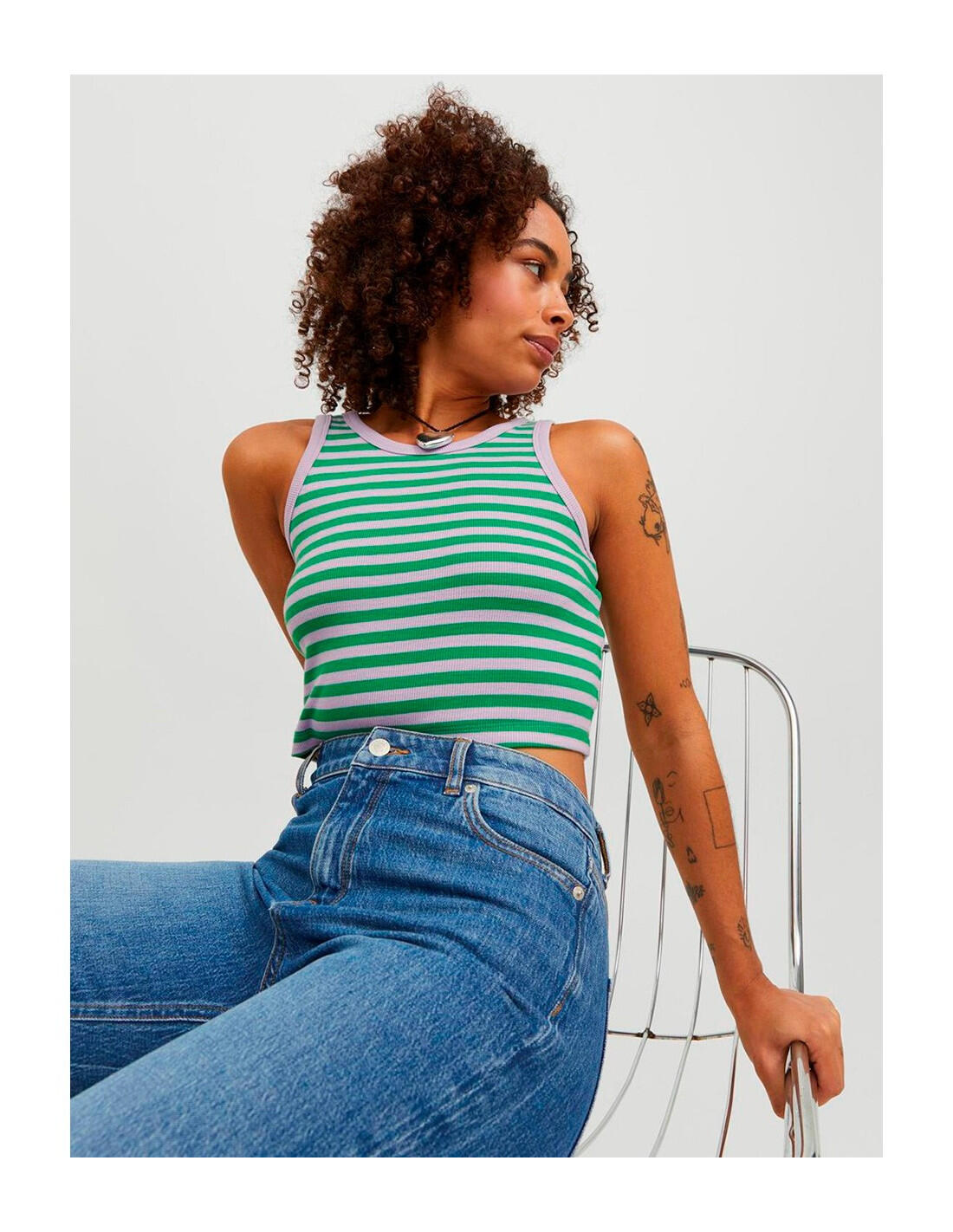 JJXX Fallon Str SL Stripe - Top 5/5