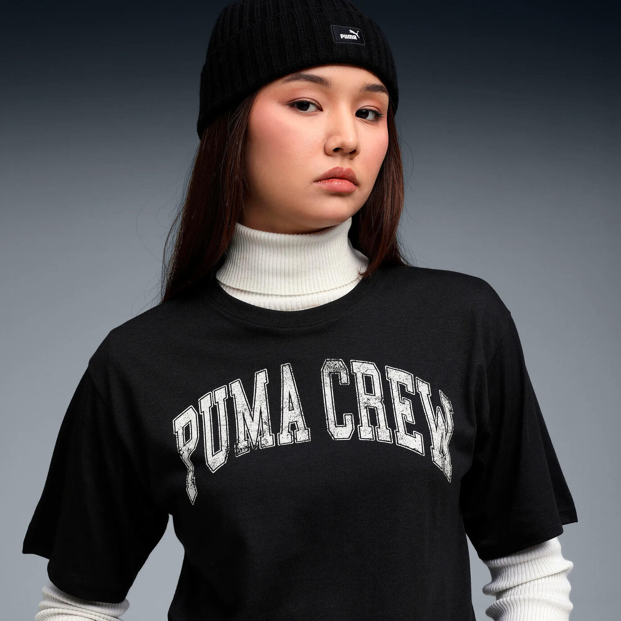Puma Damen T-Shirt W Puma Crew Graphic Tee 527625 3/11