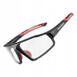 Lunettes cyclisme Rockbros SP216BK photochromiques UV400 noir/rouge