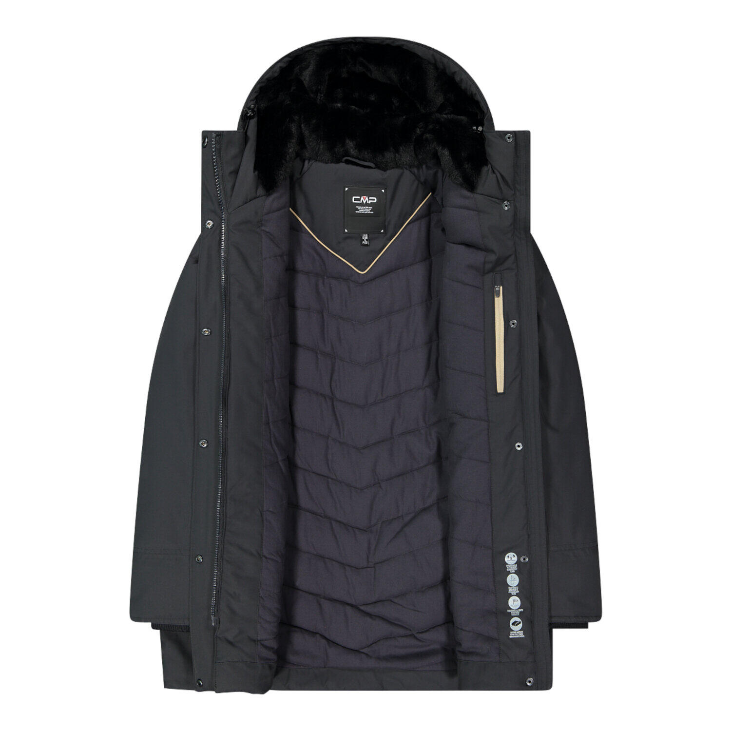 Dames regenjas CMP 35K3556 Parka Fix Hood 4/6