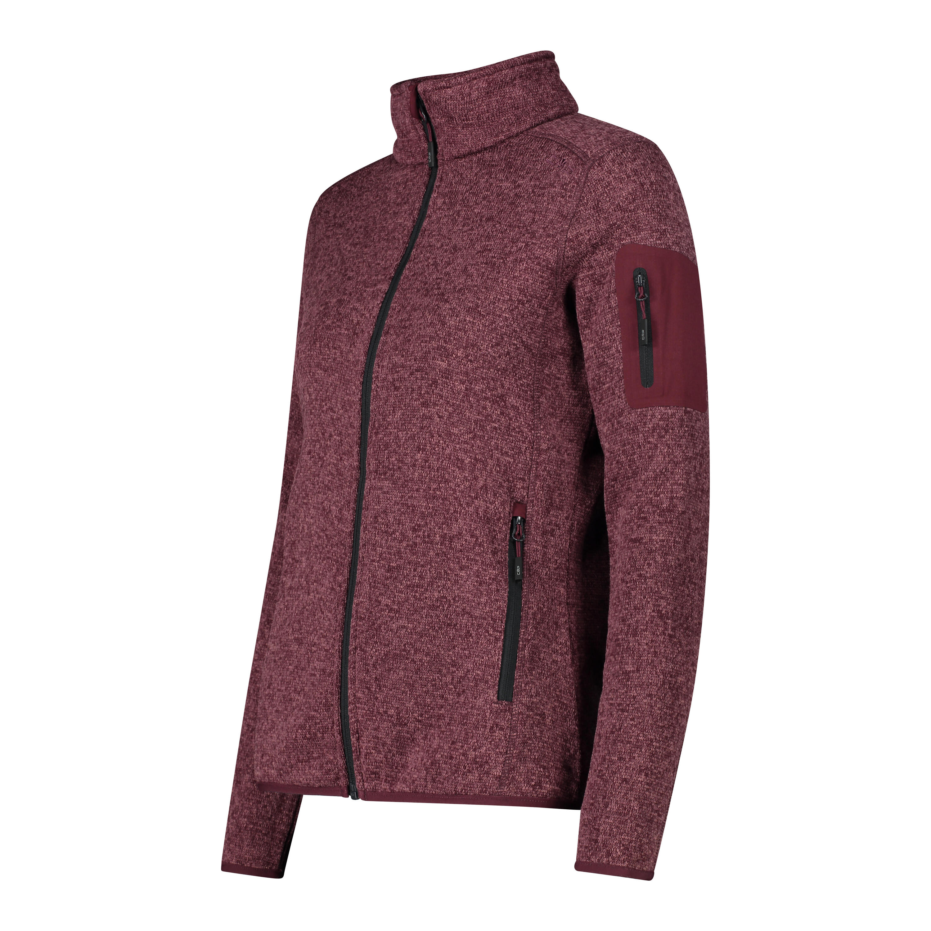 CMP Damen Jacke Knitted Melange Fleece Jacket 3H14746 2/5