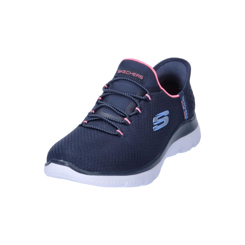 Baskets Femme Baskets Skechers SUMMITS-DIAMOND DREAM Bleu Bleu Skechers