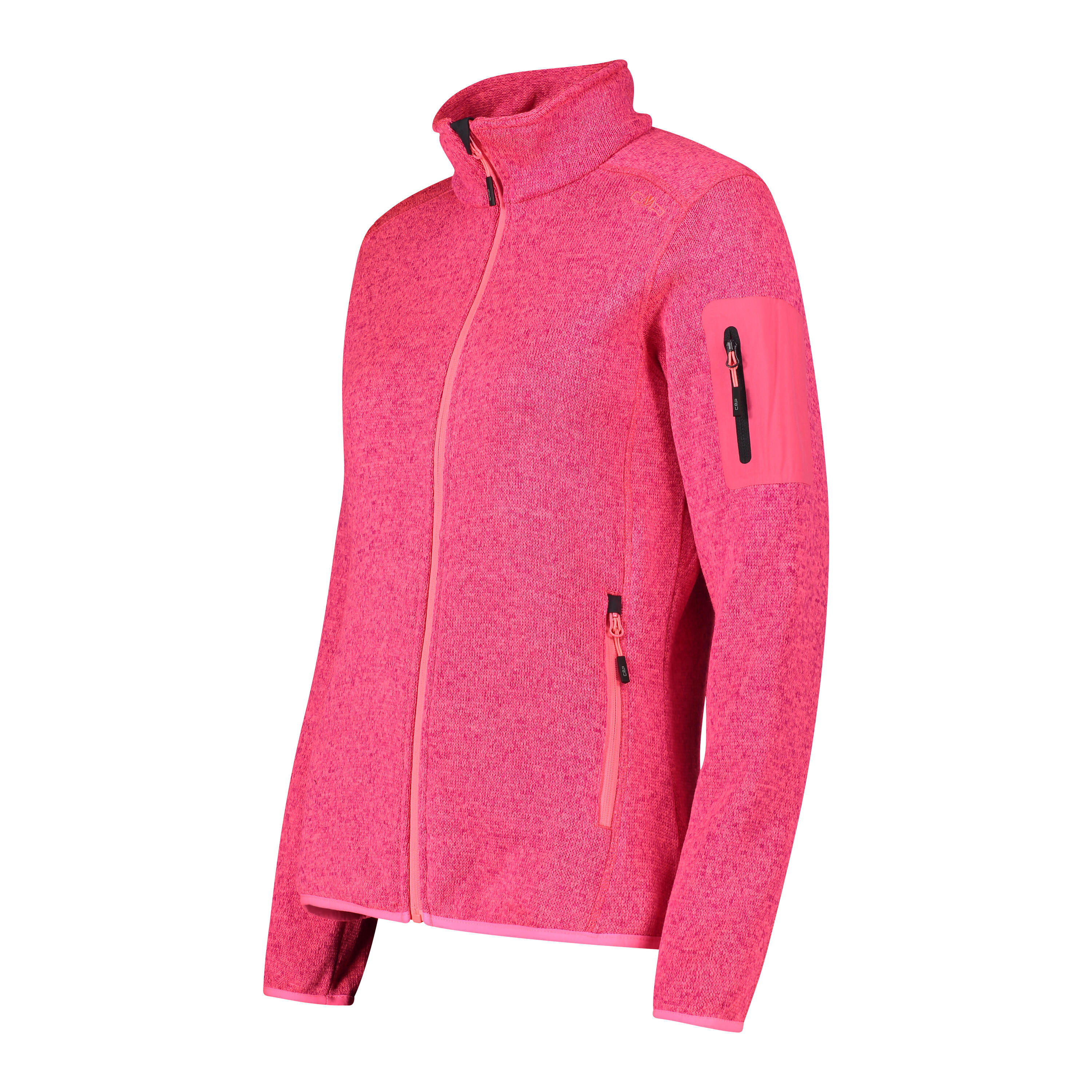 CMP Damen Jacke Knitted Melange Fleece Jacket 3H14746 2/5
