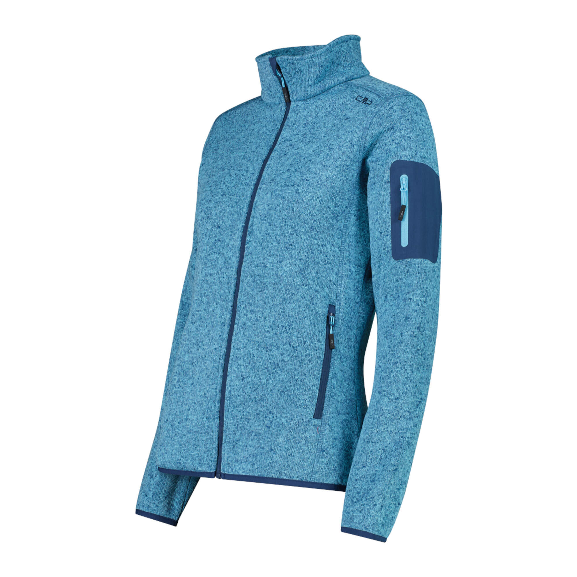CMP Damen Jacke Knitted Melange Fleece Jacket 3H14746 2/5