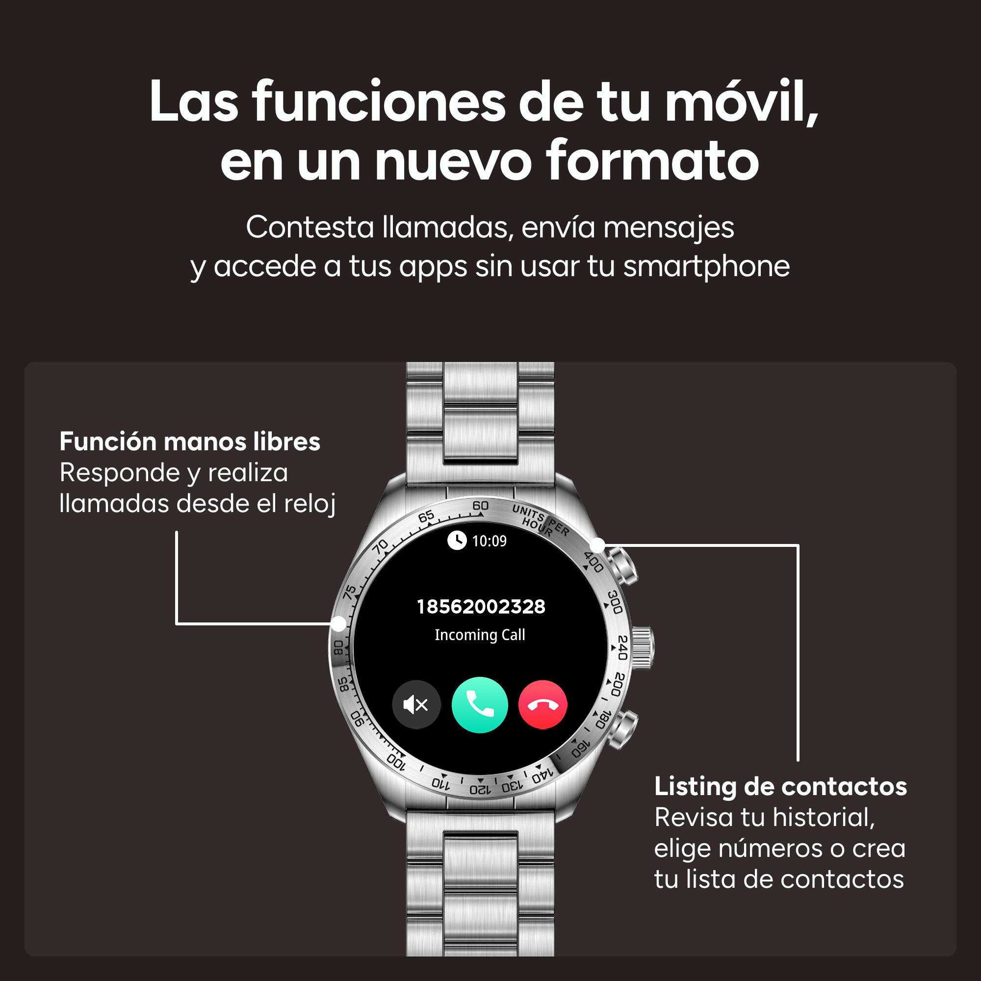 Montre connectée KSIX Elite, écran AMOLED 1,43" 5/7