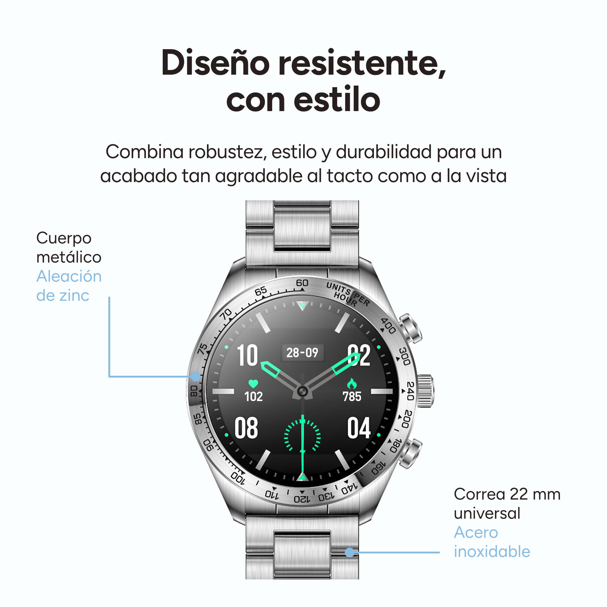 Montre connectée KSIX Elite, écran AMOLED 1,43" 4/7