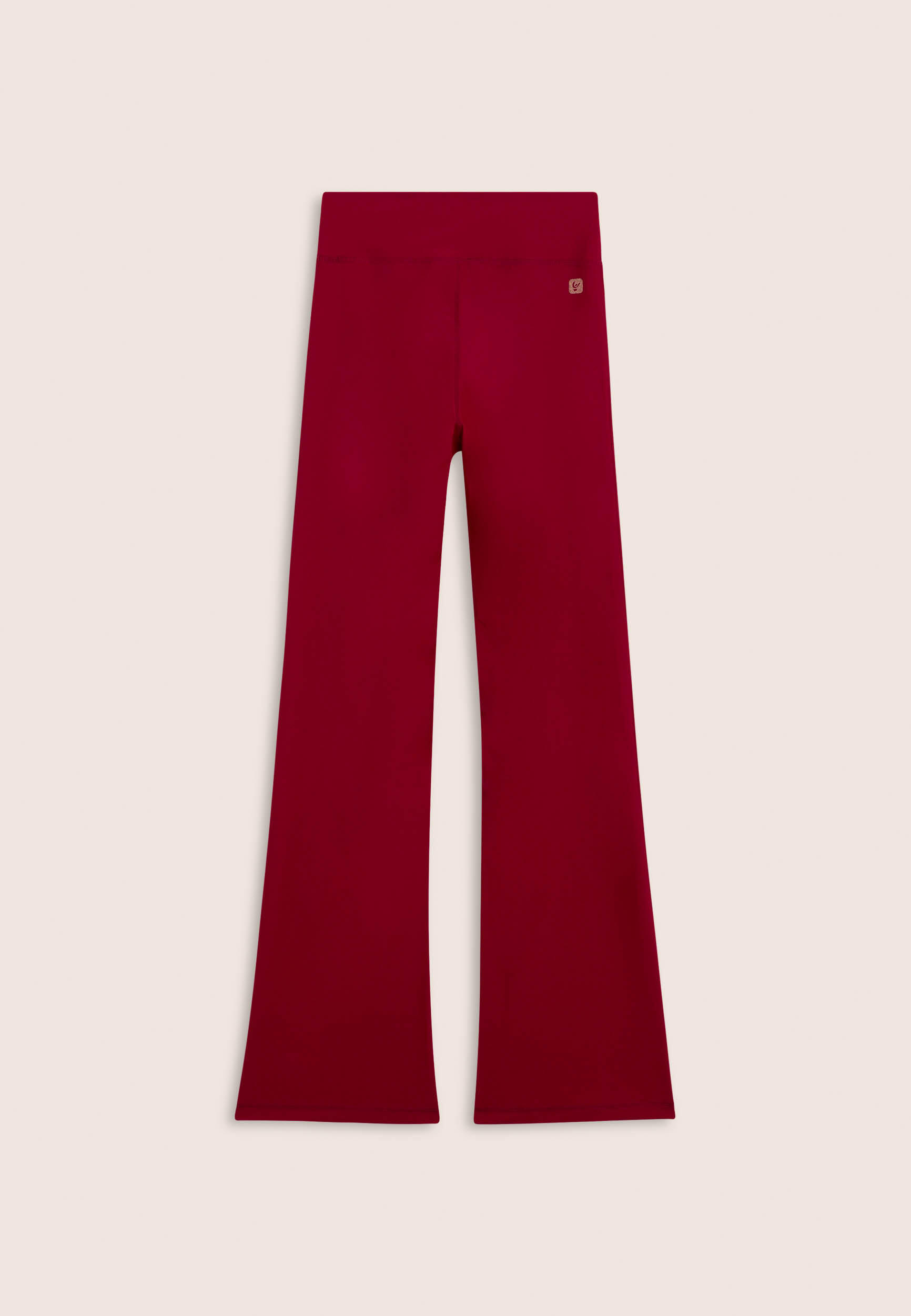 Leggings sportivi a zampa con vita alta e tasca interna 2/3