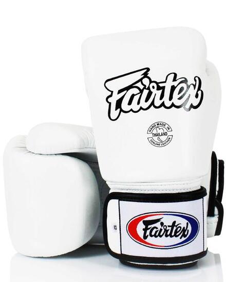 Gants - Muay Thai - Tight-Fit, 3 couches - BGV1 - Blanc