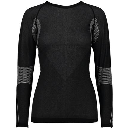 Top thermique - femme - sans couture - 3Y96804 - noir/gris