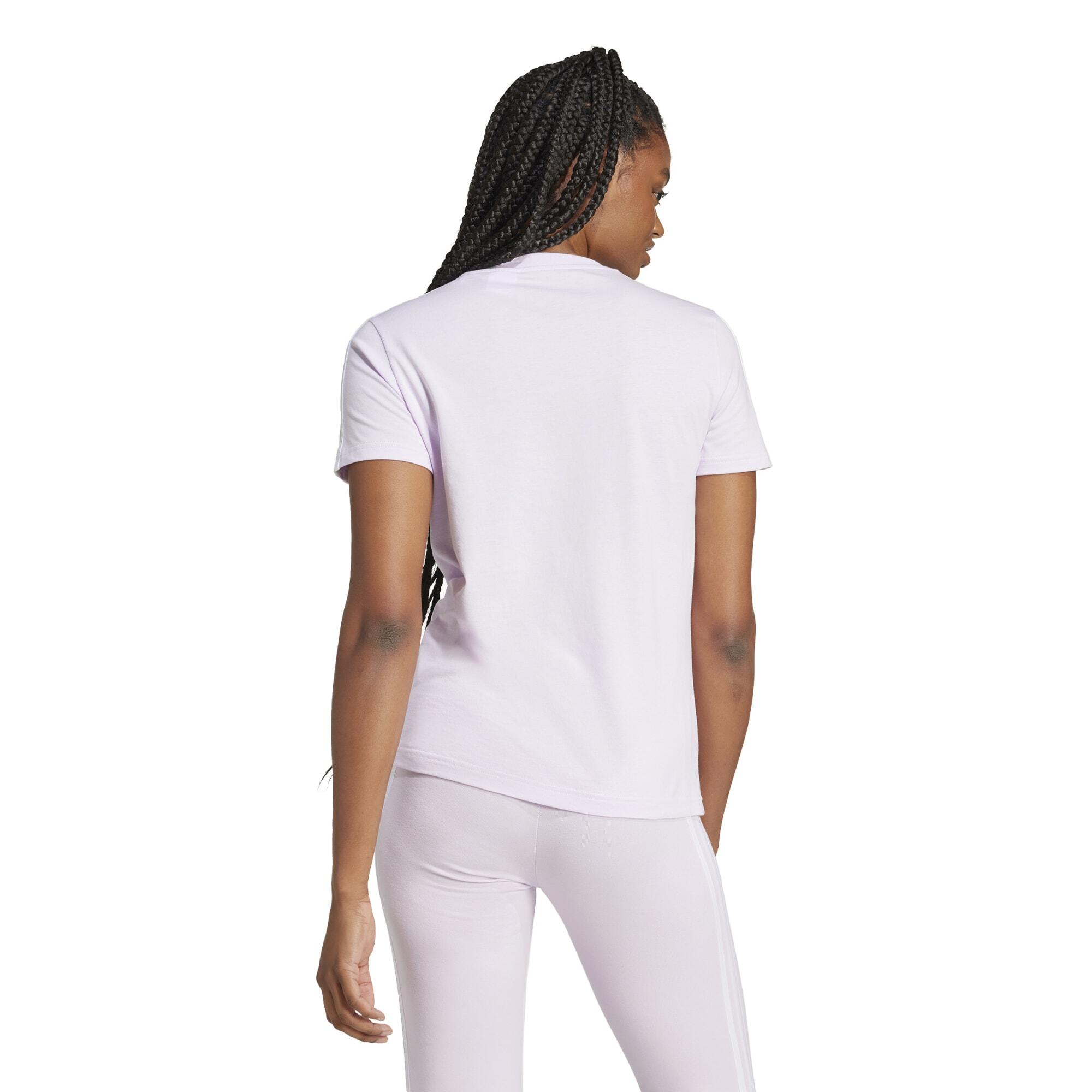 T-shirt Slim 3-Stripes ADIDAS Essentials per Adulti - XXS Ice Lavender 3/3