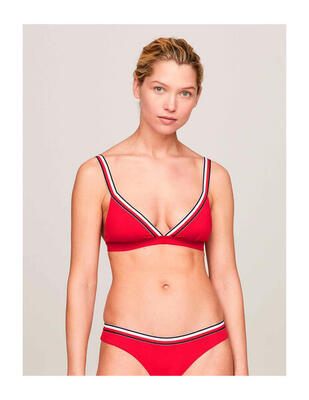 Bikini parte superior Tommy Hilfiger en color XLG-Rojo