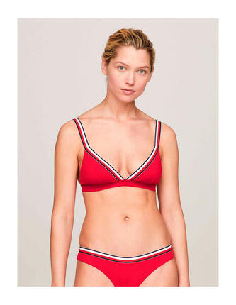 Bikini parte superior Tommy Hilfiger en color XLG-Rojo