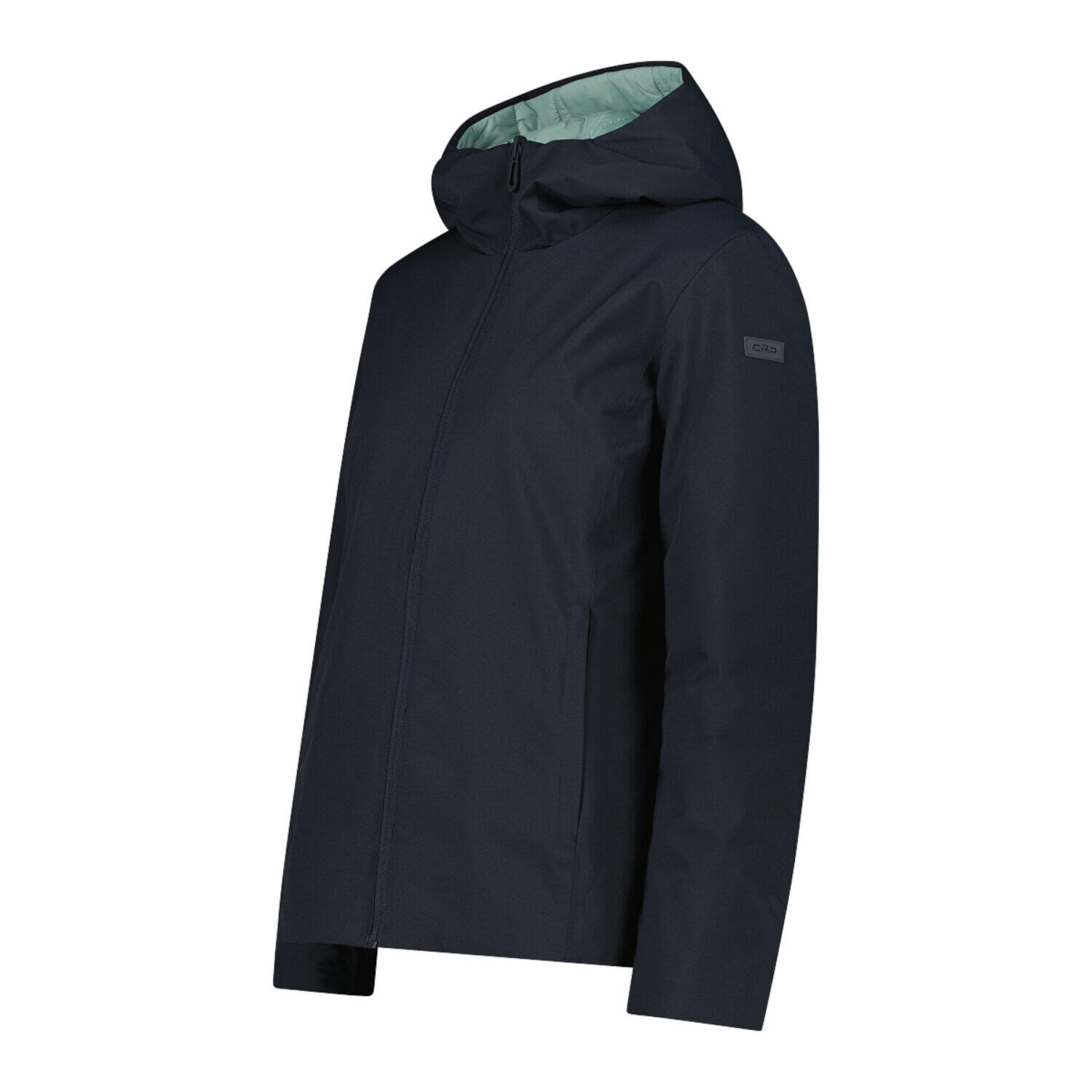 Chaqueta impermeable con capucha reversible con cremallera para mujer CMP 3/6