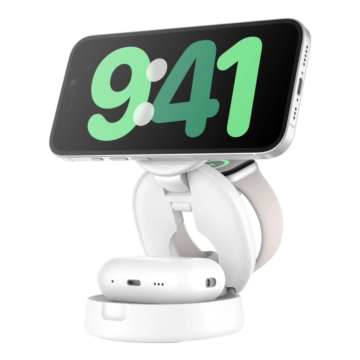 Caricabatterie Senza Fili BELKIN WIZ034KQWH Bianco 3/5