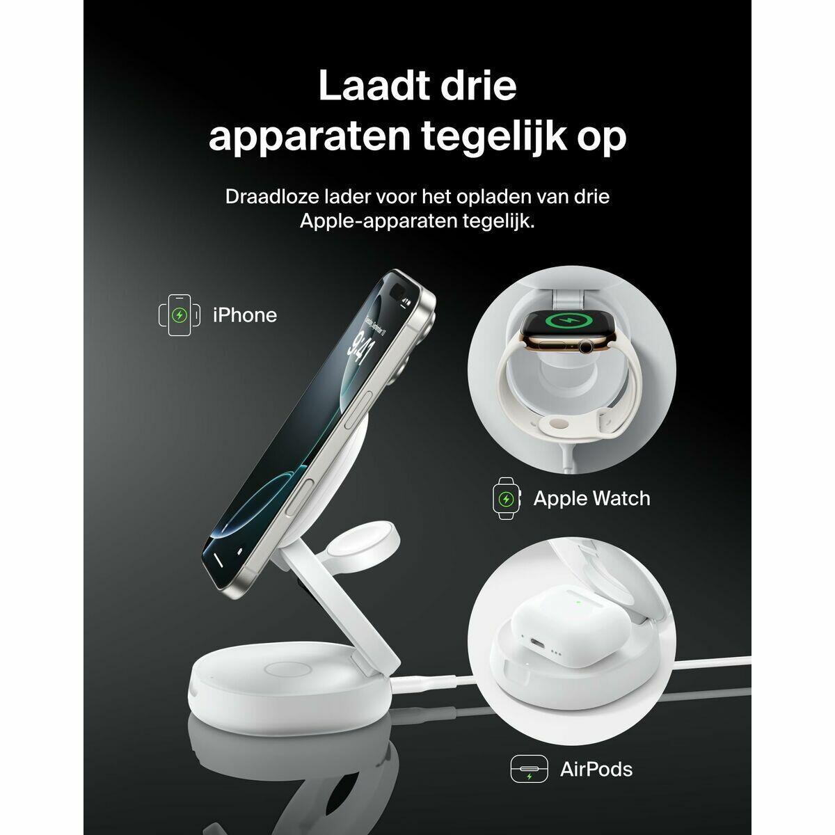 Caricabatterie Senza Fili BELKIN WIZ034KQWH Bianco 4/5
