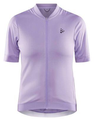 Dames Craft Core Essence Regular Fit Lavendel fietstrui met korte mouwen 4/4