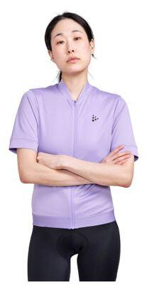 Maillot vélo manches courtes Craft Core Essence Regular Fit Lavande Femme