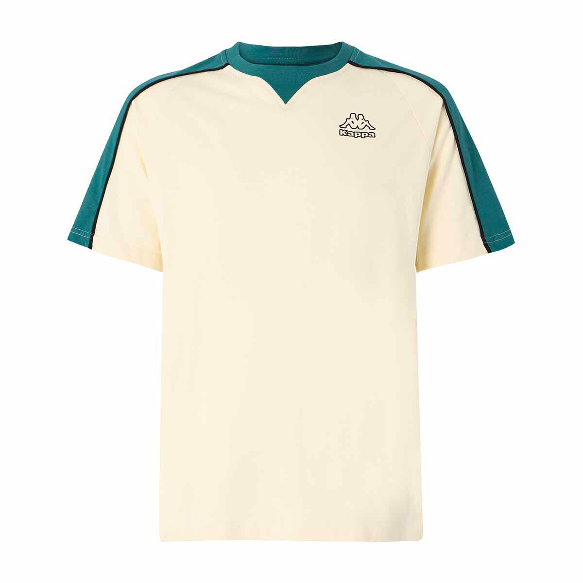 T-shirt manches courtes homme Gini blanc, vert 2/7