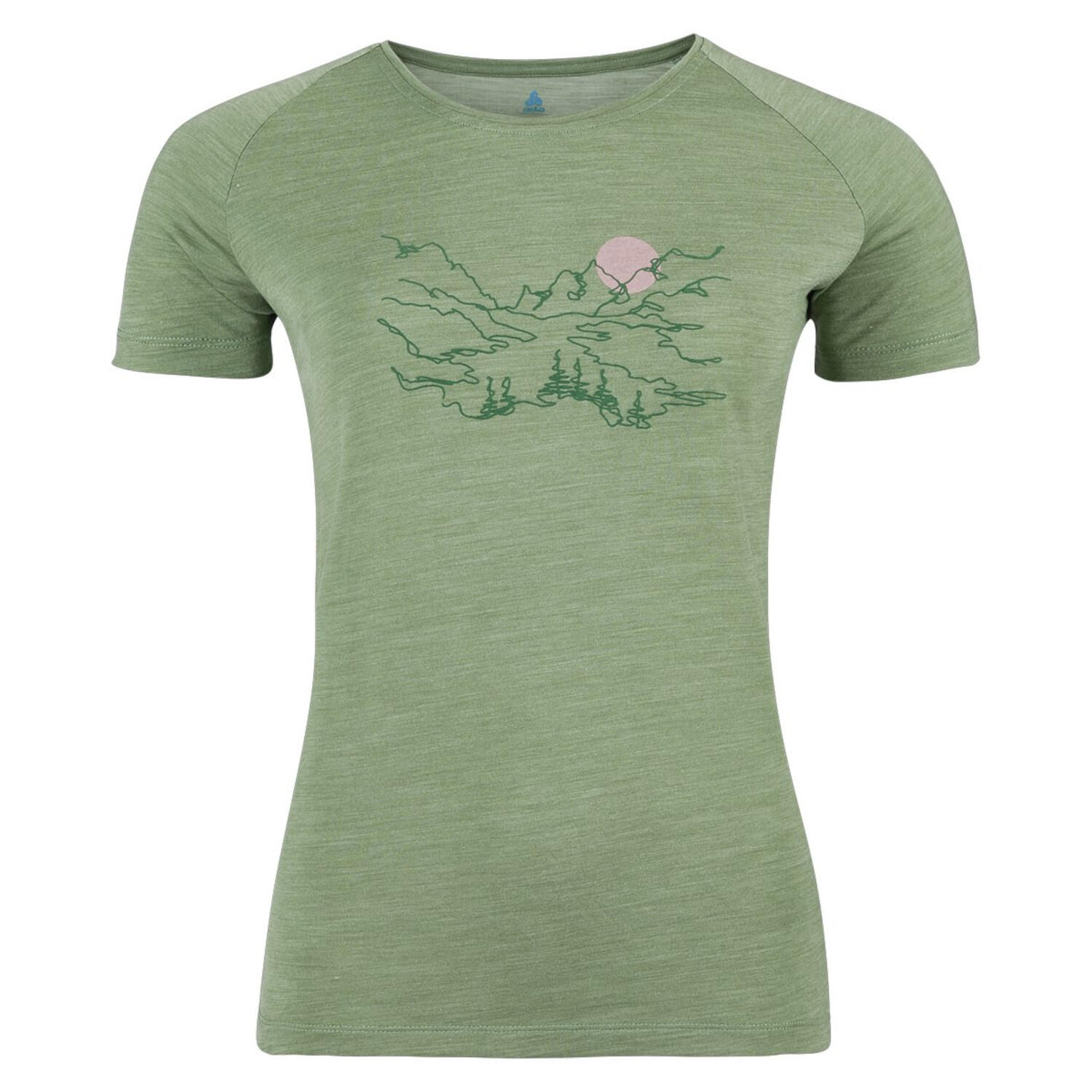 Odlo Damen T-Shirt Crew Neck S/S Ascent PW 130 Valley 551311 3/4